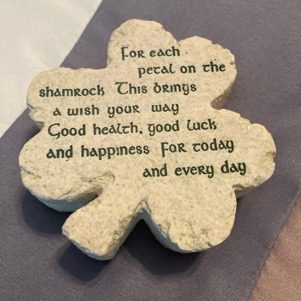 Shamrock Irish Shaped Stone